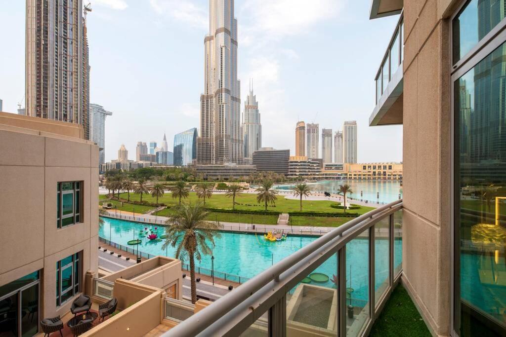 First Class 2Br With Full Burj Khalifa And Fountain View Дубай Экстерьер фото